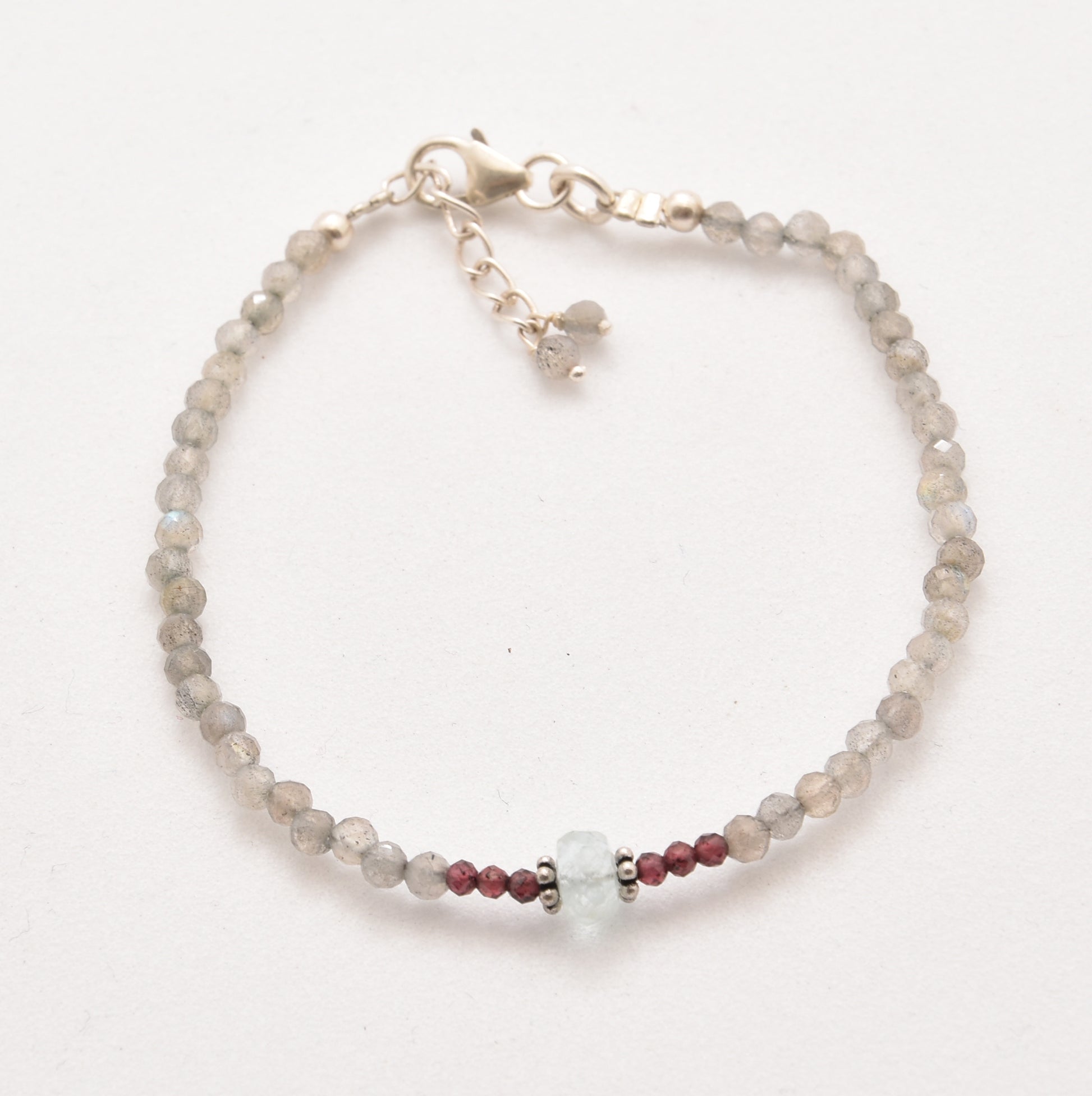 Sterling silver with precious gemstones